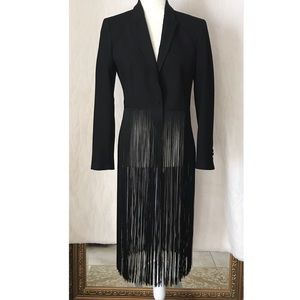 NWOT Zara Fringed Black Blazer | Medium
